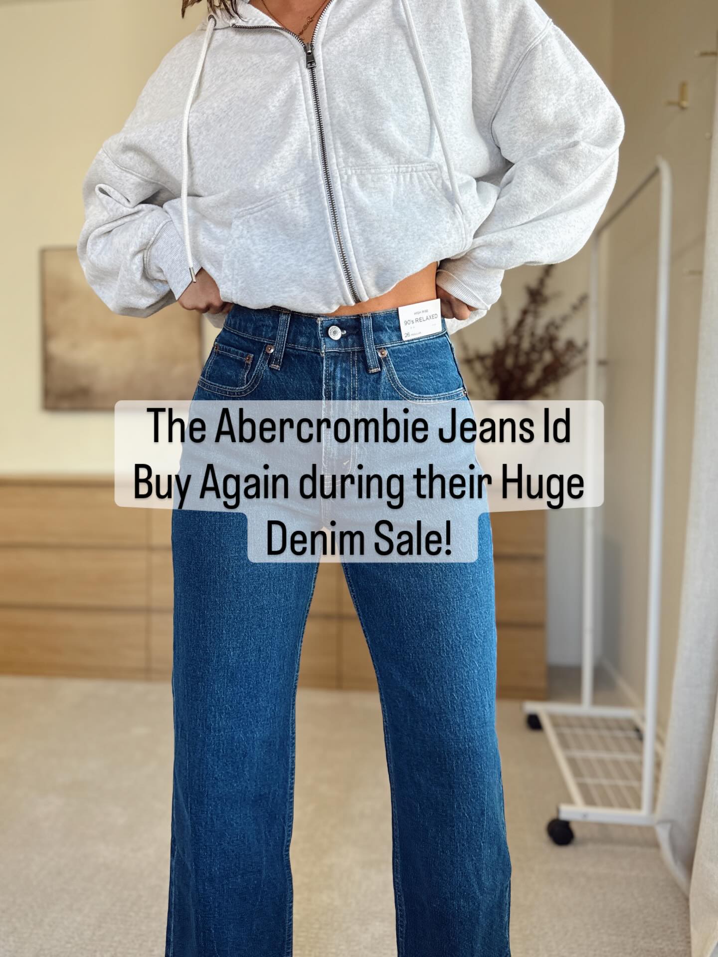 A Cropped Gray Hoodie with Relaxed Jeans for Casual Days